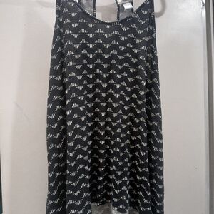 Old Navy Black and White Patterned Tank Top